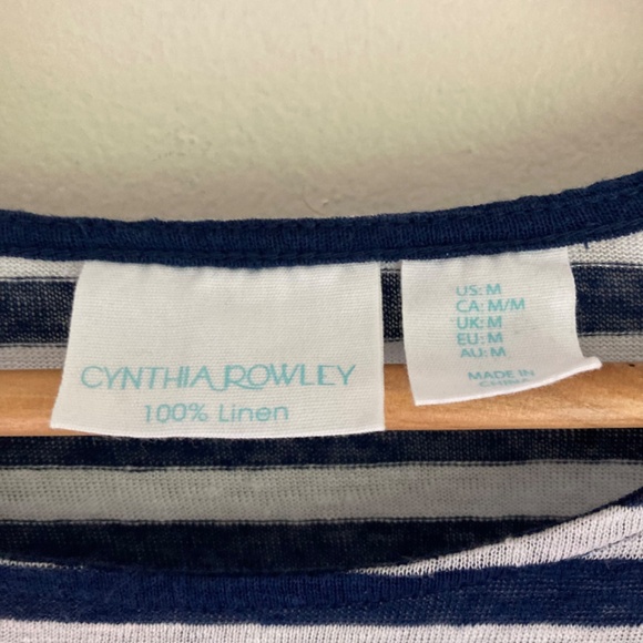 Cynthia Rowley 100% linen top - Picture 2 of 6